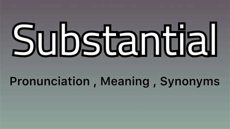 substantial tagalog|substantial in English .